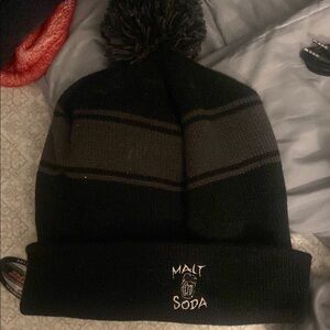 Malt soda Records POM beanie, rare 2022